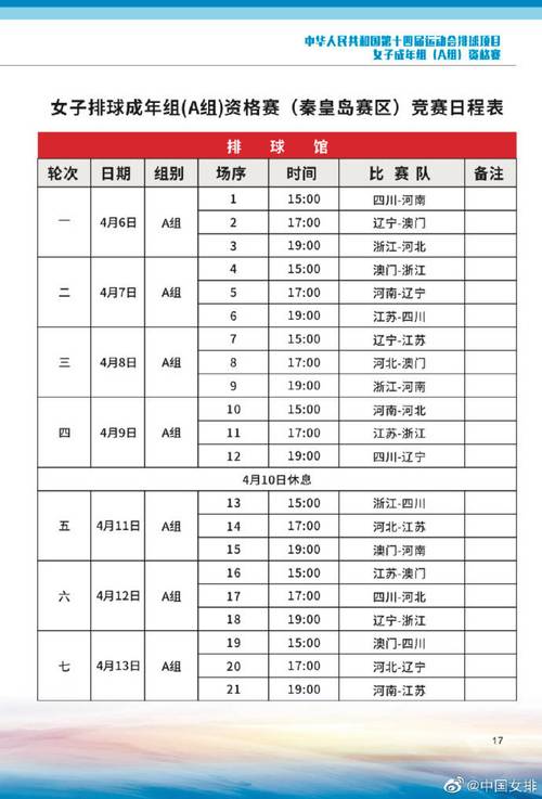 全运会赛程一览表,全运会赛程一览表图片