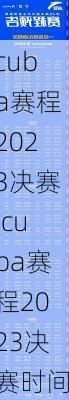 cuba赛程2023决赛,cuba赛程2023决赛时间