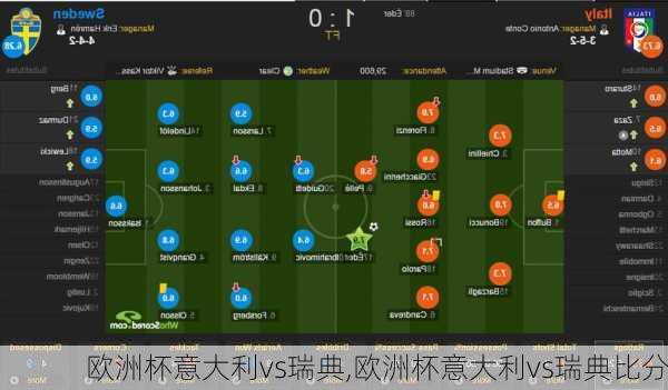 欧洲杯意大利vs瑞典,欧洲杯意大利vs瑞典比分