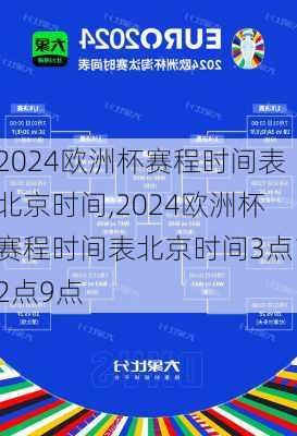 2024欧洲杯赛程时间表北京时间,2024欧洲杯赛程时间表北京时间3点12点9点