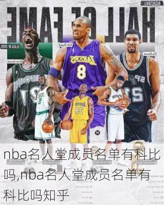 nba名人堂成员名单有科比吗,nba名人堂成员名单有科比吗知乎