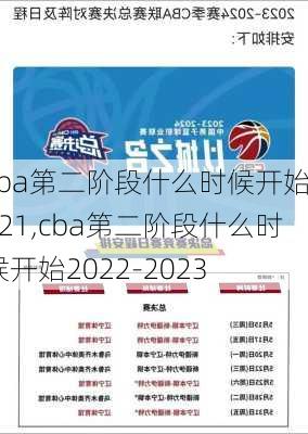 cba第二阶段什么时候开始2021,cba第二阶段什么时候开始2022-2023