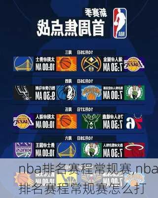 nba排名赛程常规赛,nba排名赛程常规赛怎么打