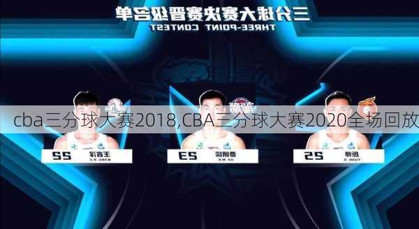 cba三分球大赛2018,CBA三分球大赛2020全场回放