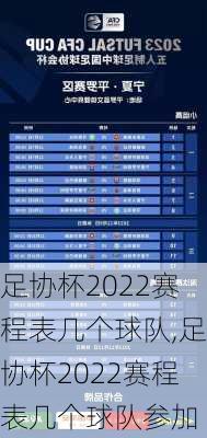 足协杯2022赛程表几个球队,足协杯2022赛程表几个球队参加