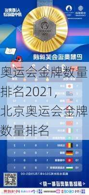 奥运会金牌数量排名2021,北京奥运会金牌数量排名