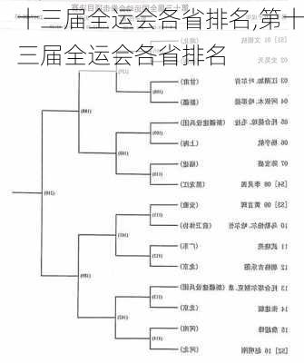 十三届全运会各省排名,第十三届全运会各省排名