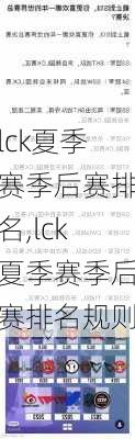 lck夏季赛季后赛排名,lck夏季赛季后赛排名规则