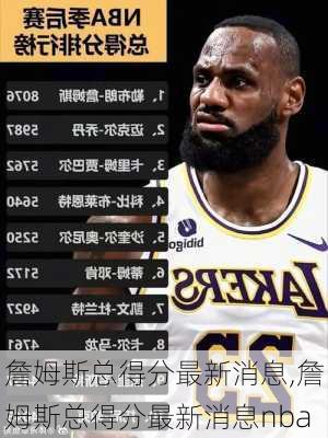 詹姆斯总得分最新消息,詹姆斯总得分最新消息nba