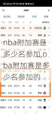 nba附加赛是多少名参加,nba附加赛是多少名参加的