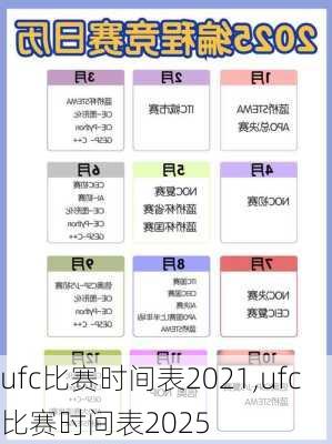 ufc比赛时间表2021,ufc比赛时间表2025