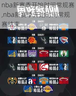 nba新赛季开始时间常规赛,nba新赛季开始时间常规赛结束