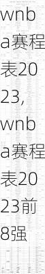 wnba赛程表2023,wnba赛程表2023前8强