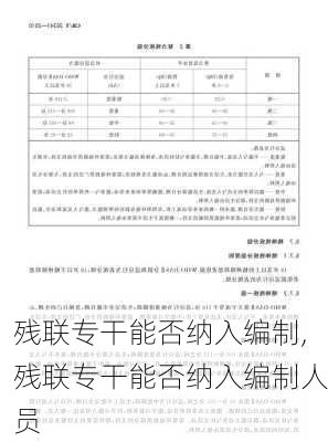 残联专干能否纳入编制,残联专干能否纳入编制人员