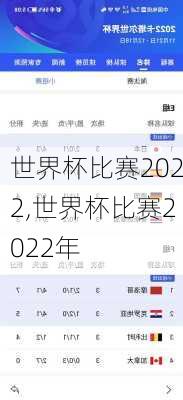 世界杯比赛2022,世界杯比赛2022年