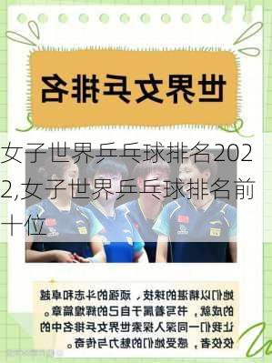 女子世界乒乓球排名2022,女子世界乒乓球排名前十位