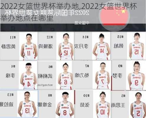 2022女篮世界杯举办地,2022女篮世界杯举办地点在哪里