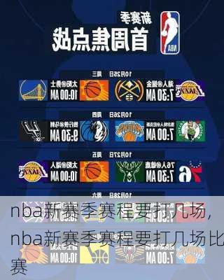 nba新赛季赛程要打几场,nba新赛季赛程要打几场比赛