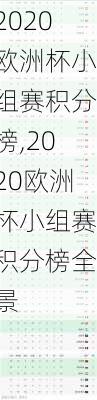 2020欧洲杯小组赛积分榜,2020欧洲杯小组赛积分榜全景