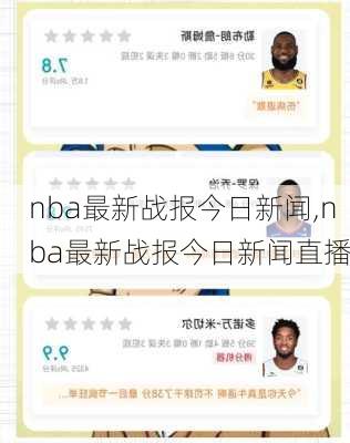 nba最新战报今日新闻,nba最新战报今日新闻直播