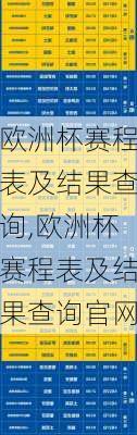 欧洲杯赛程表及结果查询,欧洲杯赛程表及结果查询官网